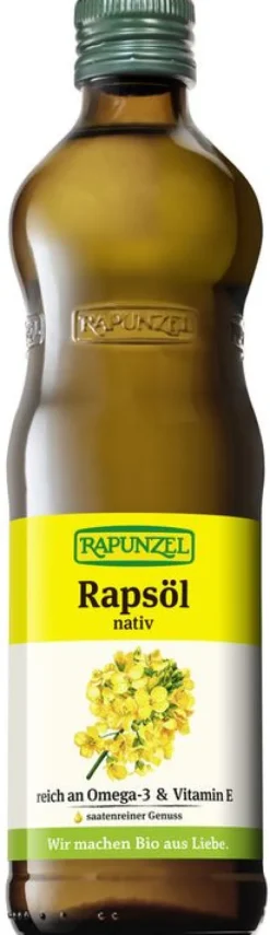 RAPUNZEL Fette & Öle|Glutenfreie Lebensmittel^-Rapsöl nativ 500ml bio