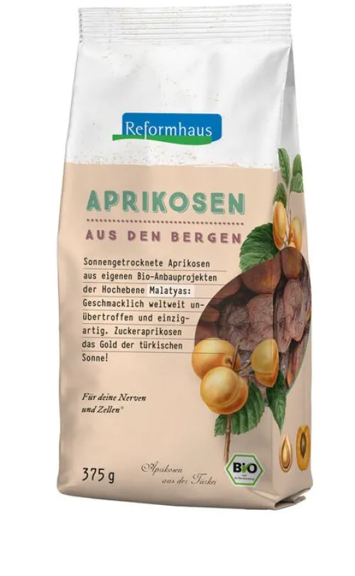 Reformhaus Eigenmarke Trockenfrüchte^Reformhaus - Aprikosen ganz süß groß bio 375g