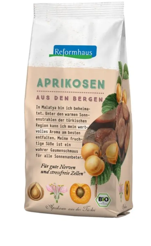Reformhaus Eigenmarke Trockenfrüchte^Reformhaus - Aprikosen ganz süß groß ungeschwefelt bio 200 g