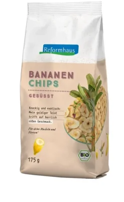 Kinder Reformhaus Eigenmarke Knabbergebäck|Kids & Schule^Reformhaus - Bananenchips honey-dipped 175g