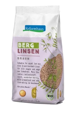 Reformhaus Eigenmarke Hülsenfrüchte|Hülsenfrüchte^Reformhaus - Berglinsen braun bio 500g