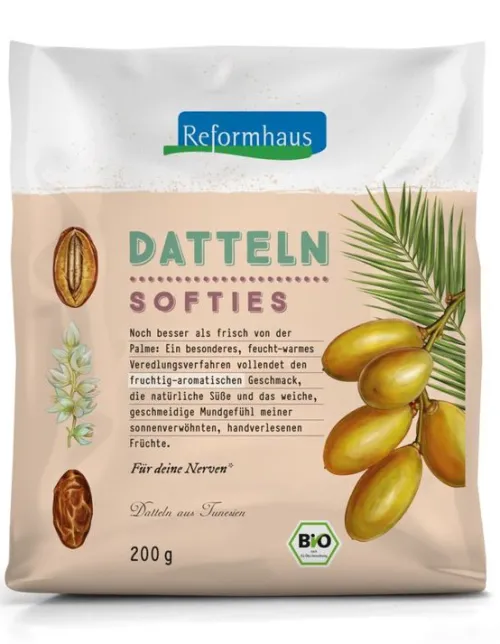 Reformhaus Eigenmarke Trockenfrüchte^Reformhaus - Datteln Softies bio 200g