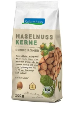 Reformhaus Eigenmarke Nüsse^Reformhaus - Haselnusskerne Runde Römer, bio, 200g