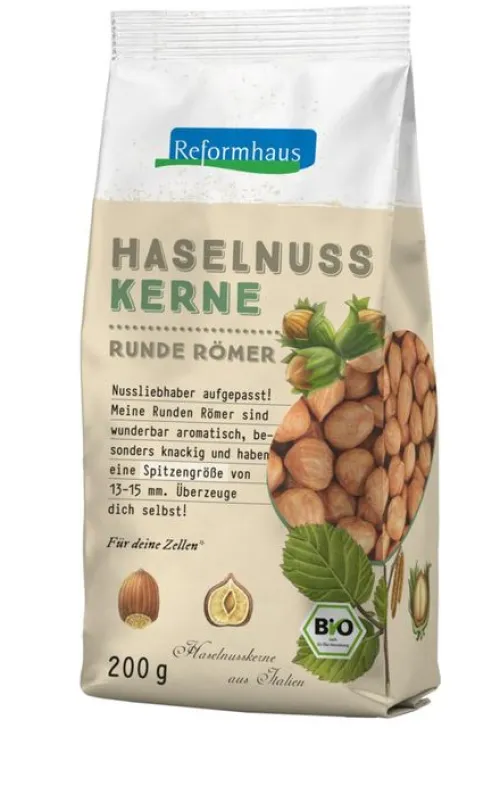 Reformhaus Eigenmarke Nüsse^Reformhaus - Haselnusskerne Runde Römer, bio, 200g