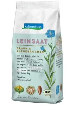 Reformhaus Eigenmarke Keime & Saaten^Reformhaus - Leinsaat braun, fein aufgebrochen bio 200g