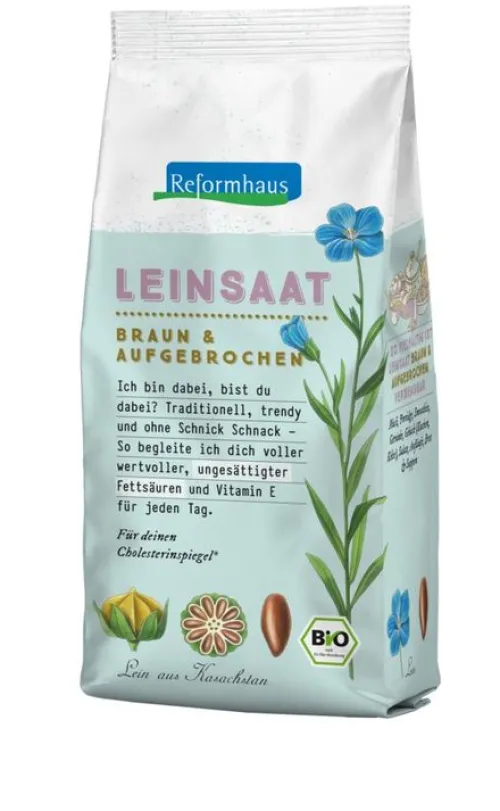 Reformhaus Eigenmarke Keime & Saaten^Reformhaus - Leinsaat braun, fein aufgebrochen bio 200g
