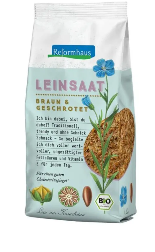 Reformhaus Eigenmarke Keime & Saaten^Reformhaus - Leinsaat, braun, geschrotet 200g