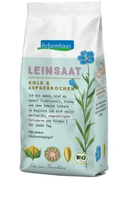 Reformhaus Eigenmarke Keime & Saaten^Reformhaus - Leinsaat gold, fein aufgebrochen bio 200g