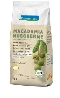 Reformhaus Eigenmarke Nüsse^Reformhaus - Macadamianusskerne natur bio 75g