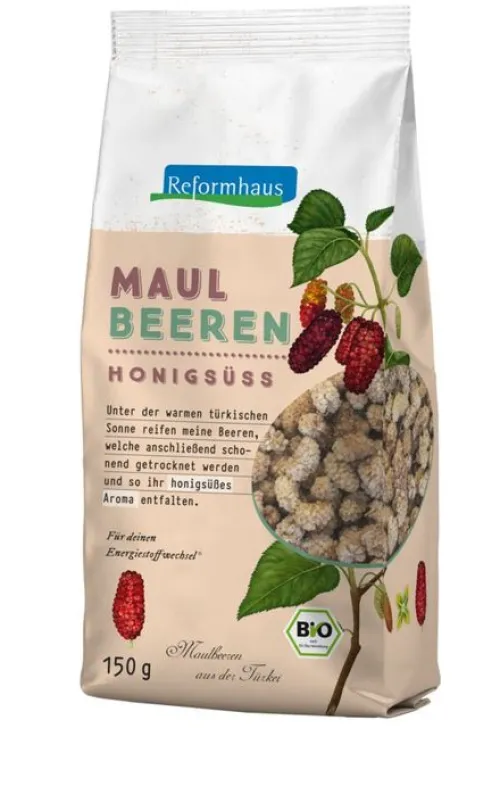 Reformhaus Eigenmarke Trockenfrüchte^Reformhaus - Maulbeeren bio 150g