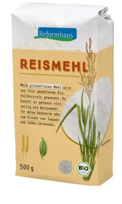 Reformhaus Eigenmarke Mehle^Reformhaus - Reismehl aus Vollkornreis bio 500g