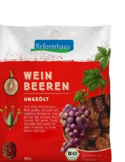 Kinder Reformhaus Eigenmarke Trockenfrüchte|Kids & Schule^Reformhaus - Weinbeeren blau ungeölt 500g