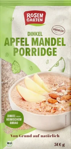 Minderleinsmuehle GmbH & Co. KG Breie & Müsli^Rosengarten - Dinkel-Apfel-Mandel-Porridge, 500g
