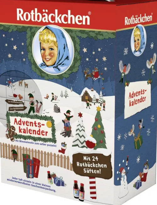 RABENHORST Fruchtsäfte|Glutenfreie Lebensmittel^Rotbäckchen - Adventskalender 2025