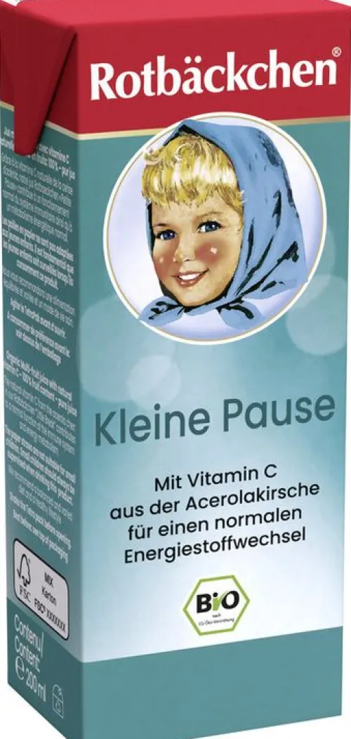 RABENHORST Fruchtsäfte|Glutenfreie Lebensmittel^Rotbäckchen - Kleine Pause BIO Tetra Pak, 200ml