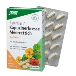 SALUS Vitamine Und Mineralien^- Alpenkraft® Kapuzinerkresse-Meerrettich Kapseln 14g bio vegan