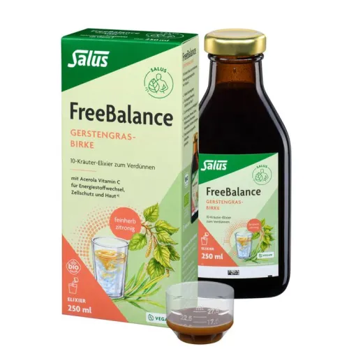 SALUS Zellschutz|Vitamine Und Mineralien^- FreeBalance Gerstengras-Birke Elixier bio, 250ml
