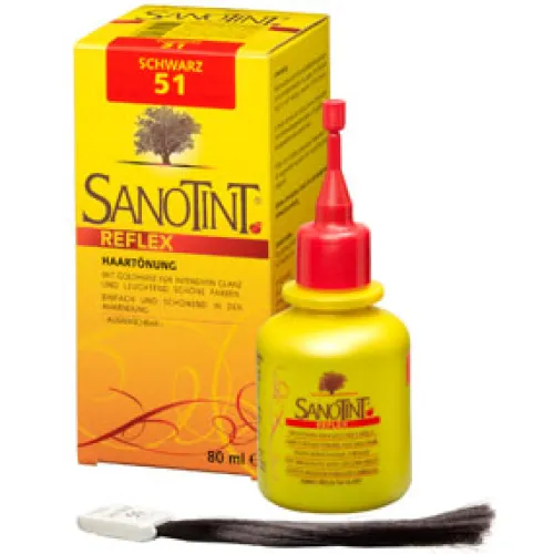 Sanotint Naturkosmetik^- Reflex Haartönung 51 Schwarz 80ml