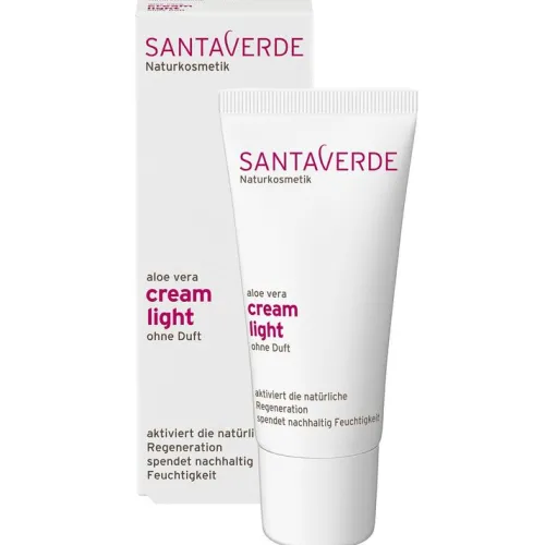 Santaverde Gesichtspflege|Naturkosmetik^- aloe vera cream light ohne Duft 30ml