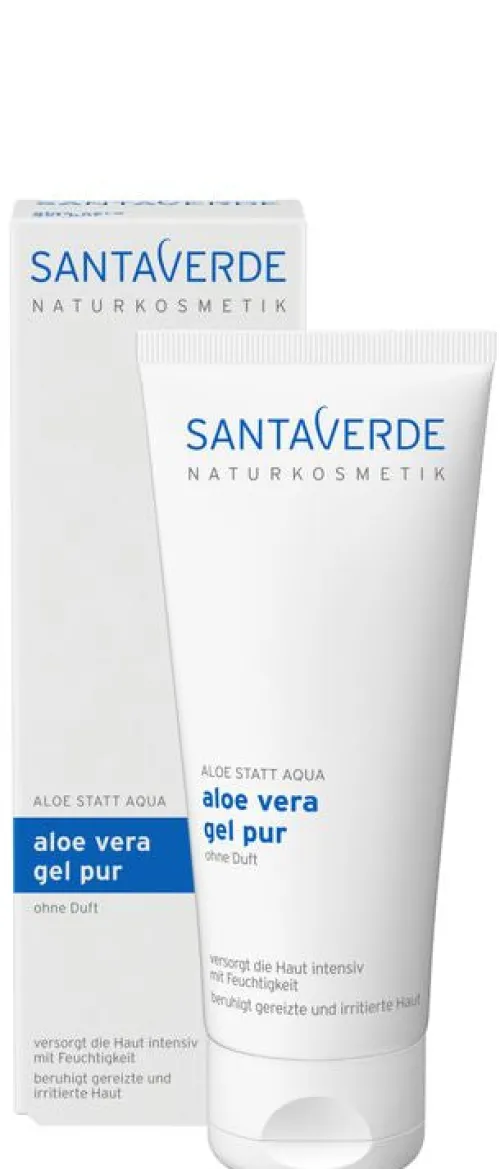 Santaverde Hautpflege|Gesichtspflege^- aloe vera gel pur ohne Duft 100ml