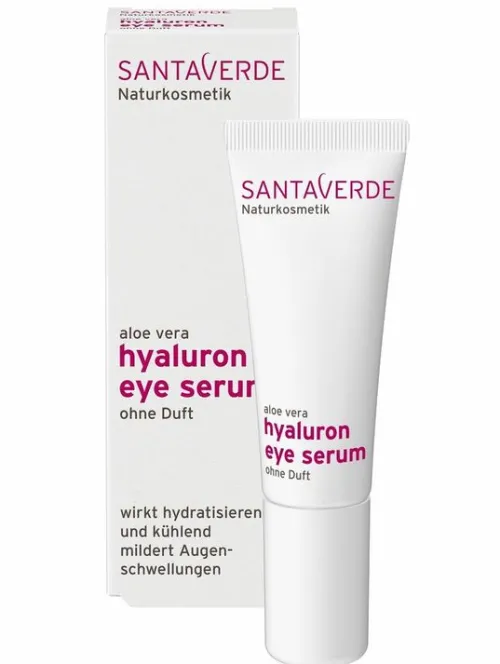 Santaverde Gesichtspflege|Naturkosmetik^- hyaluron eye serum ohne Duft, 10ml