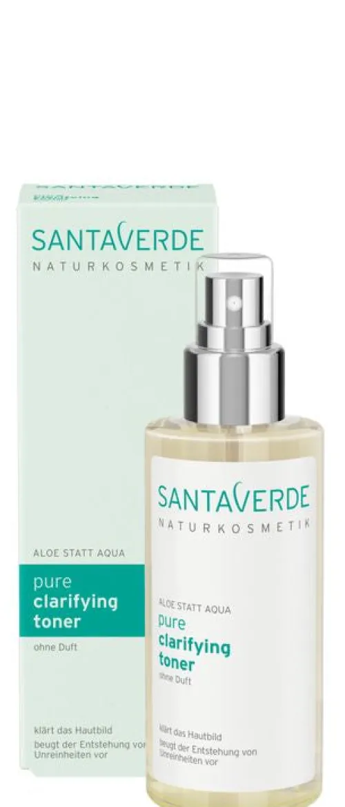 Santaverde Gesichtspflege|Naturkosmetik^- PURE clarifying toner ohne Duft, 100ml