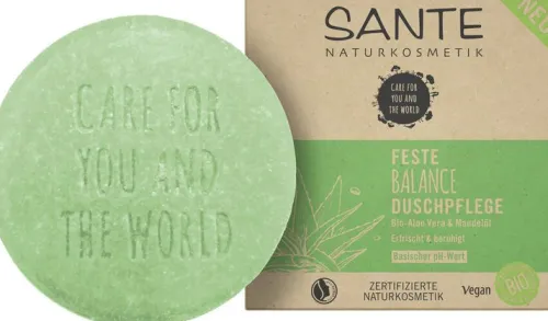 SANTE Hautpflege|Duschgel^- Feste Duschpflege Balance, 80g