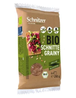 Schnitzer GmbH & Co. KG Backwaren & -Mischungen|Glutenfreie Lebensmittel^Schnitzer - Bio Schnitte Grainy, 250g