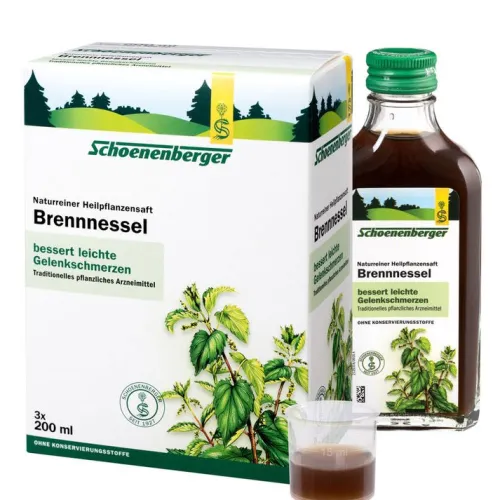 SCHOENENBERGER Frischpflanzensäfte|Pflanzen Und Kräuter^- Brennnesselsaft bio 3x200ml