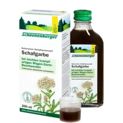 SCHOENENBERGER Frischpflanzensäfte|Pflanzensäfte^® - Schafgarbe, Naturreiner Heilpflanzensaft bio 200ml