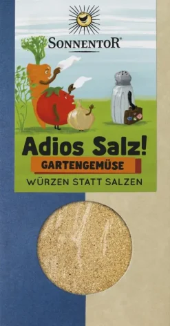 SONNENTOR Gewürze Und Kräuter|Glutenfreie Lebensmittel^- Adios Salz! Gemüsemischung Gartengemüse, 55g