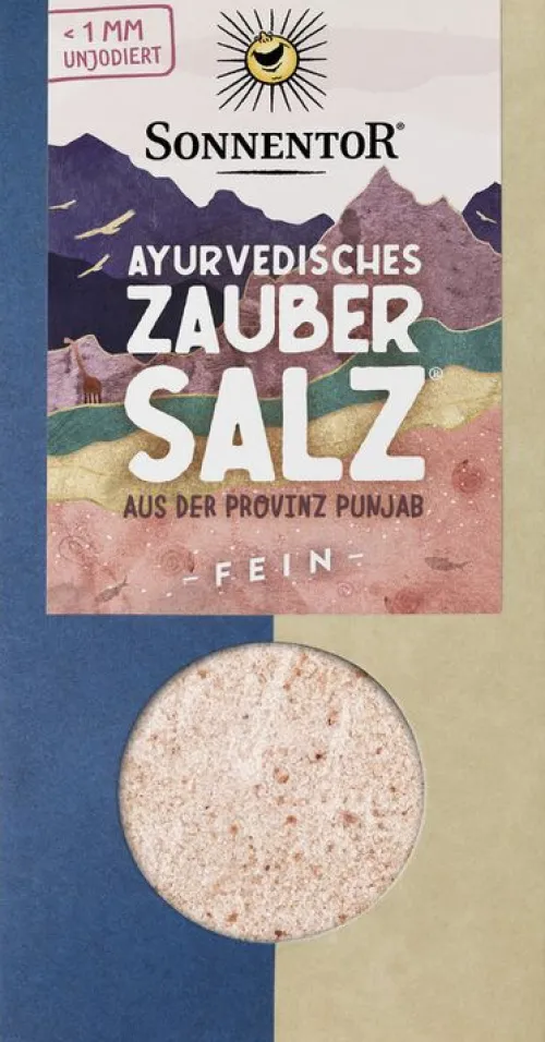 SONNENTOR Gewürze Und Kräuter|Glutenfreie Lebensmittel^- Ayurvedisches Zaubersalz® fein, 150g