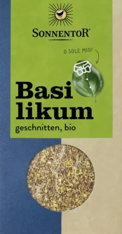 SONNENTOR Gewürze Und Kräuter|Glutenfreie Lebensmittel^- Basilikum geschnitten, 15g