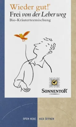 SONNENTOR Kräutertee|Glutenfreie Lebensmittel^- Frei von der Leber weg Tee, 27g