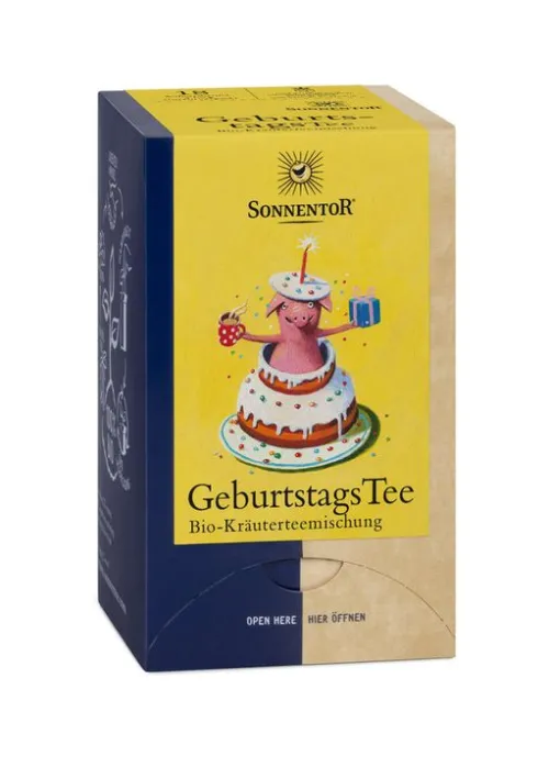 SONNENTOR Glutenfreie Lebensmittel^- Geburtstagstee bio im Beutel 18Stk