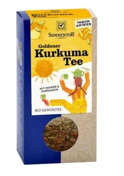 SONNENTOR Glutenfreie Lebensmittel^- Goldener Kurkuma Tee lose bio 120g