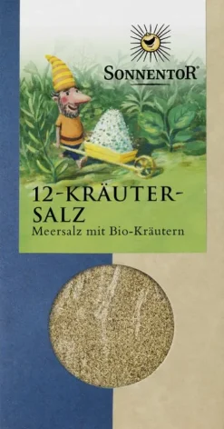 SONNENTOR Gewürze Und Kräuter|Glutenfreie Lebensmittel^- 12-Kräutersalz, 120g