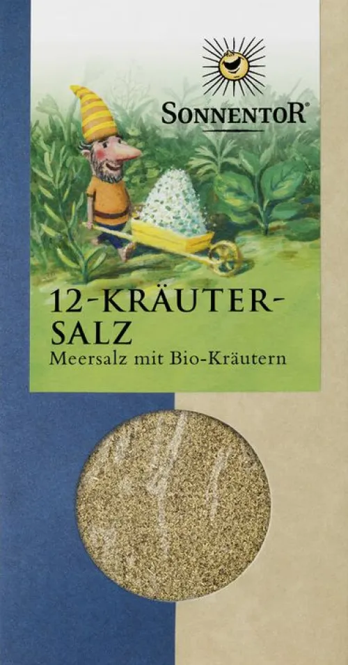 SONNENTOR Gewürze Und Kräuter|Glutenfreie Lebensmittel^- 12-Kräutersalz, 120g