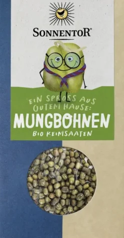 SONNENTOR Keime & Saaten|Glutenfreie Lebensmittel^- Mungobohnen bio, 120g