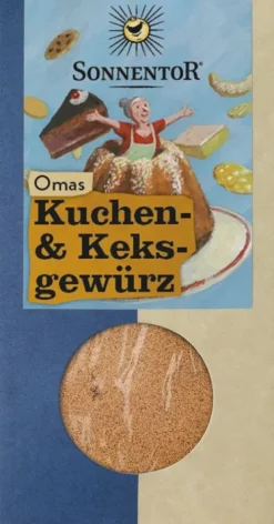 SONNENTOR Gewürze Und Kräuter|Glutenfreie Lebensmittel^- Omas Kuchen- und Keksgewürz, 50g