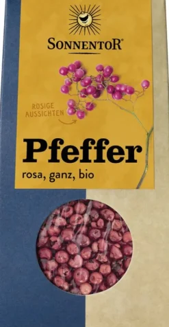 SONNENTOR Gewürze Und Kräuter|Glutenfreie Lebensmittel^- Pfeffer rosa ganz, 20g