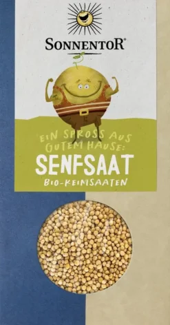 SONNENTOR Keime & Saaten|Glutenfreie Lebensmittel^- Senfsaat gelb, 120g