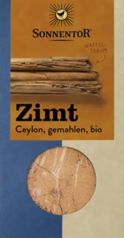 SONNENTOR Backzutaten|Glutenfreie Lebensmittel^- Zimt Ceylon gemahlen, bio 40g