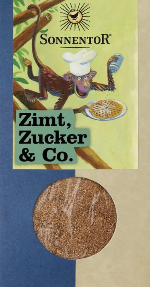 SONNENTOR Backzutaten|Gewürze Und Kräuter^- Zimt, Zucker & Co, 90g