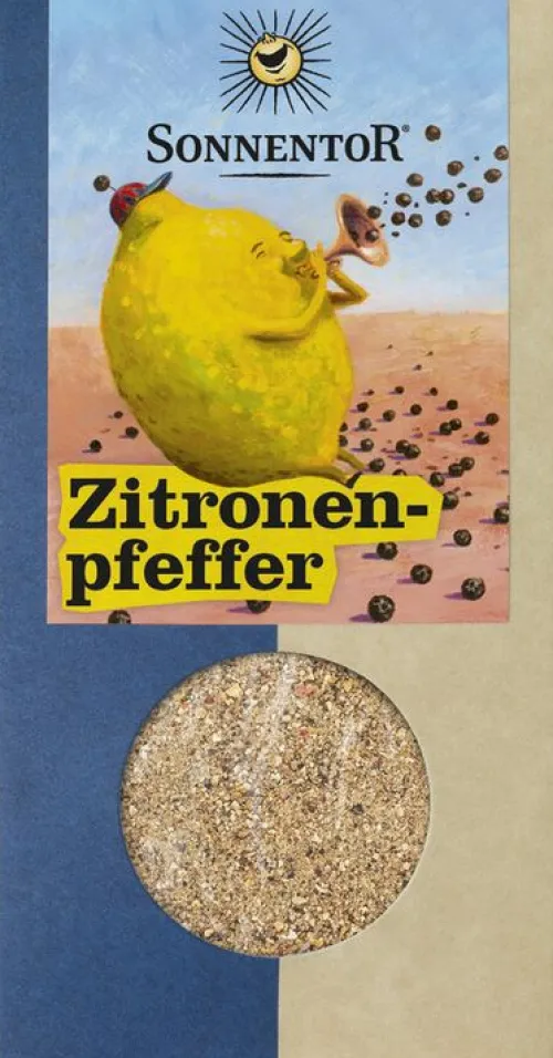SONNENTOR Gewürze Und Kräuter|Glutenfreie Lebensmittel^- Zitronenpfeffer, 70g