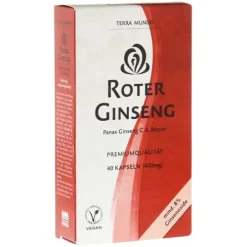 TERRA MUNDO Pflanzen Und Kräuter|Gedächtnisleistung^TerraMundo - Roter Ginseng Kapseln 40Stk