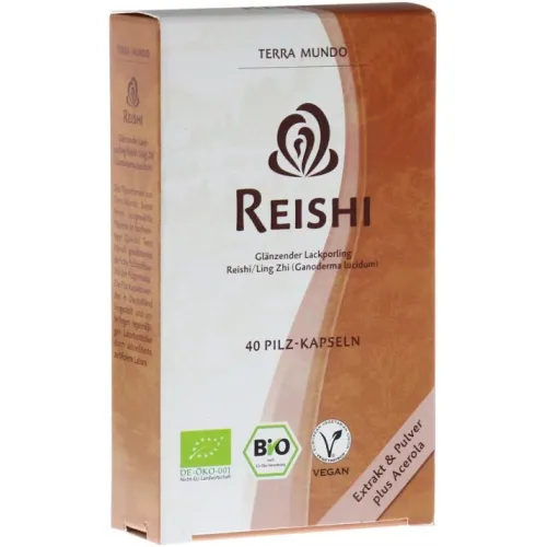 TERRA MUNDO Immunsystem^TerraMundo - Vitalpilz- Reishi 400mg Kapseln bio 40Stk