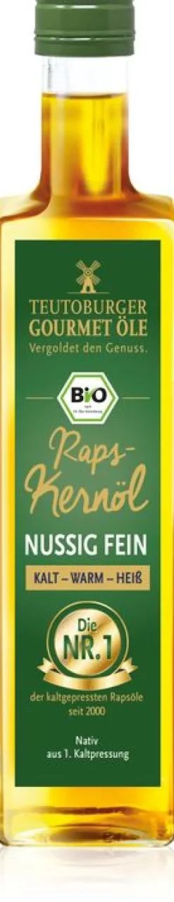 Teutoburger Ölmühle GmbH Fette & Öle|Glutenfreie Lebensmittel^Teutoburger Ölmühle - Raps-Kernöl bio 500ml
