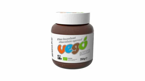 VEGO Good Food UG Vegane Brotaufstriche|Glutenfreie Lebensmittel^Vego - Fine hazelnut chocolate spread crunchy vegan bio, 350g