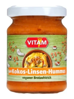 VITAM GMBH Vegane Brotaufstriche^VITAM - Kokos Linsen Hummus vegan bio, 115g